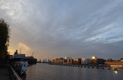 Ein Kanal in Berlin