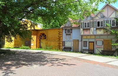 Alte Häuser im Spreepark
